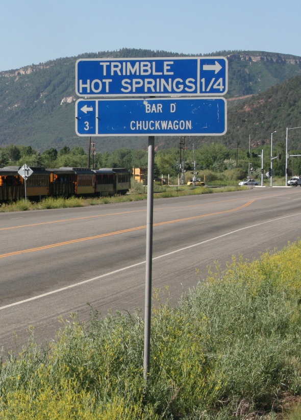US 550 TOD sign near Durango detail image
