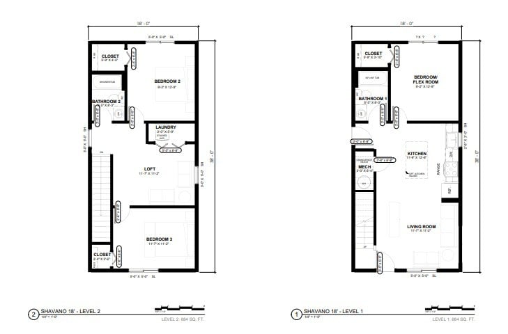 The floorplan for the SHAVANO unit 