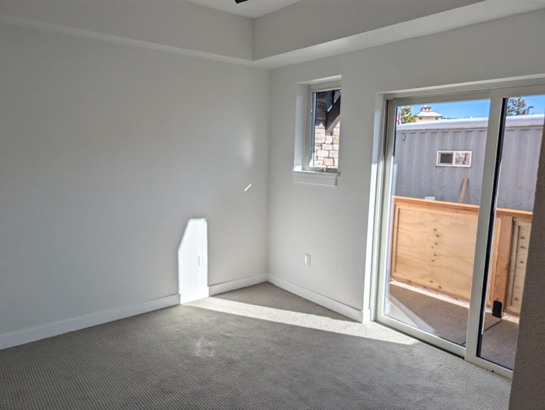 Bedroom in one-bedroom unit at Frisco