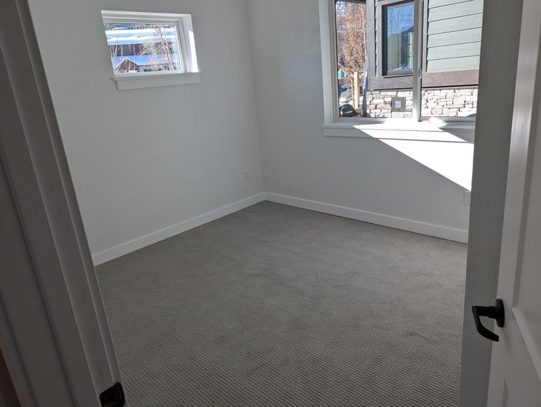 Bedroom in two-bedroom unit at Frisco