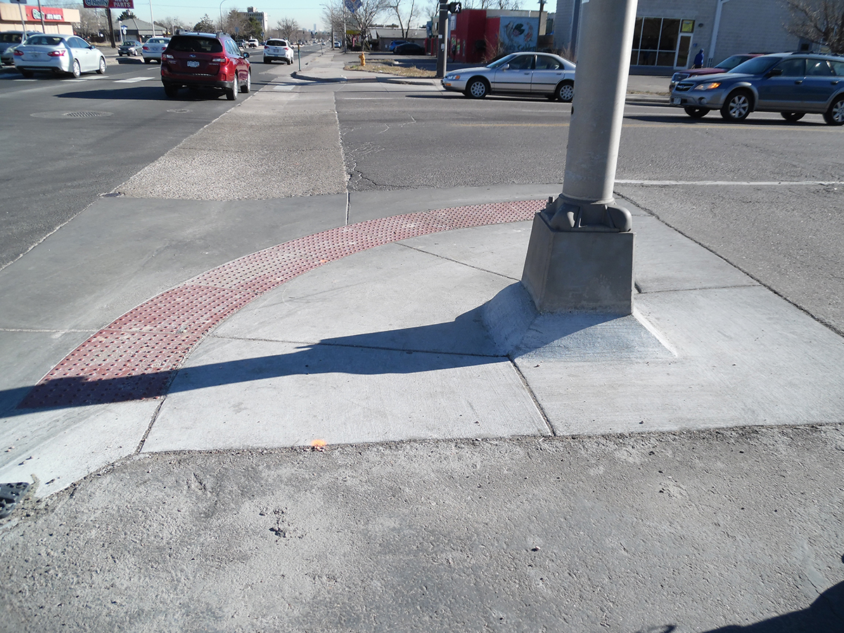 Southwest Curb Ramp Quail and Colfax detail image