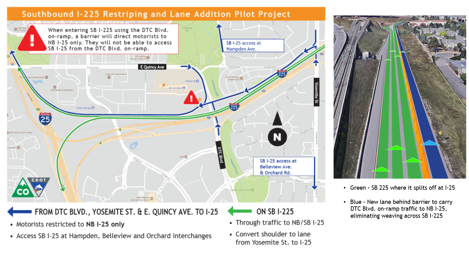 I-225 striping project