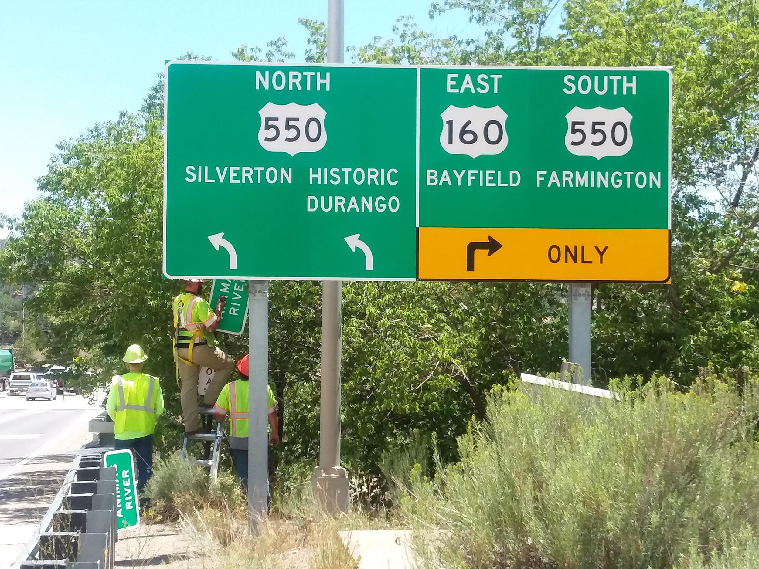 Southwest Colorado CDOT Highway Sign Project Completed