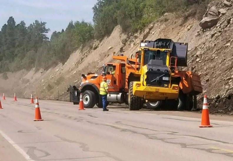 Crews clear mud and rocks off highways across Southwest and South Central Colorado