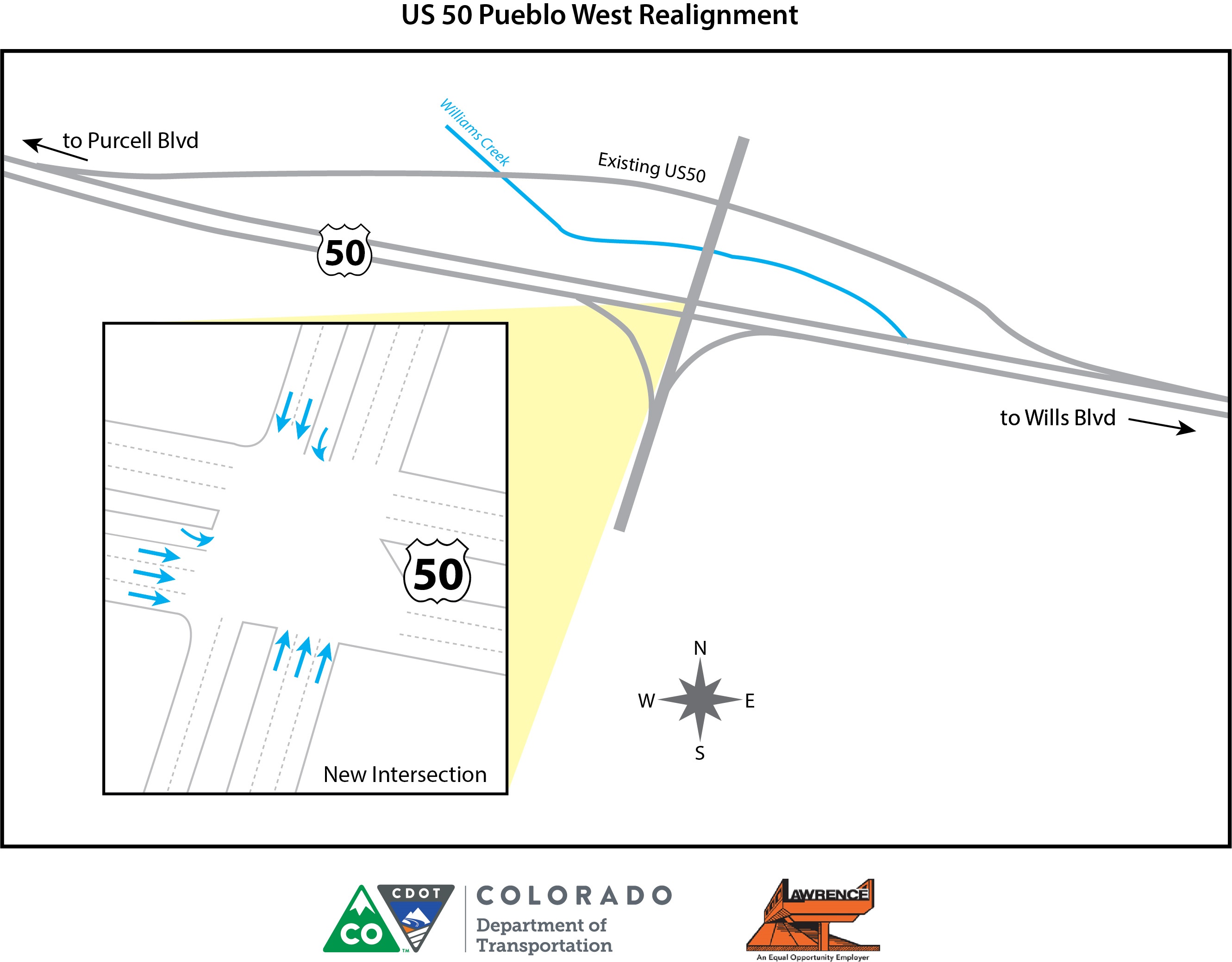 US 50 Pueblo West Realignment detail image