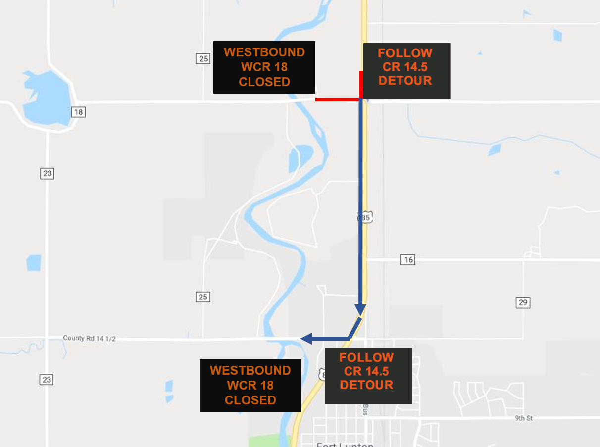 US 85 and Weld County Road 18 intersection improvements project