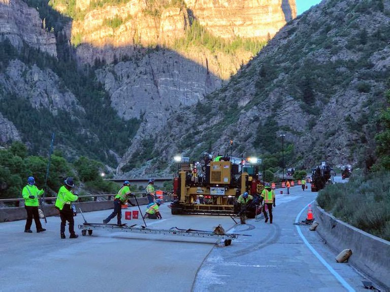 I-70 Glenwood Canyon June Paving