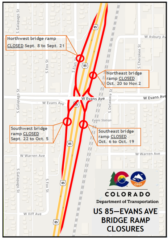 US 85 Evans Map 1