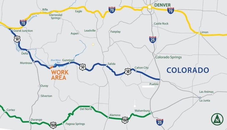 US 50 Little Blue Creek Map 2