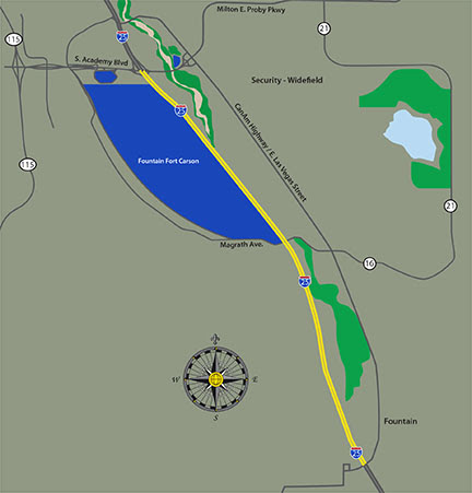 Military Access Project Map detail image