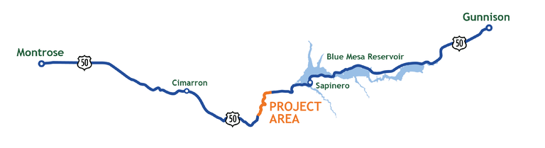 US 50 Project Map