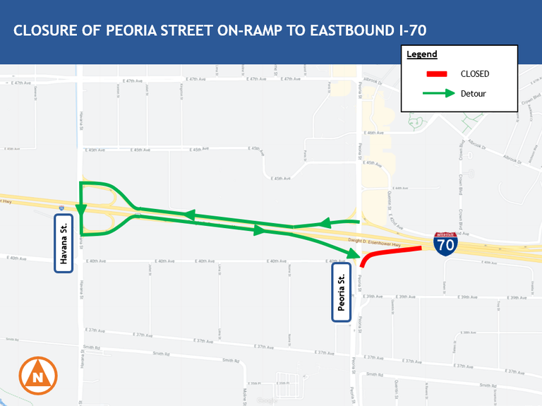 Peoria Exit Map