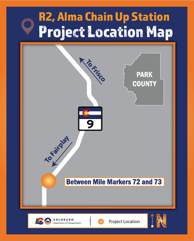 Alma Chain Up Station Project Location Map