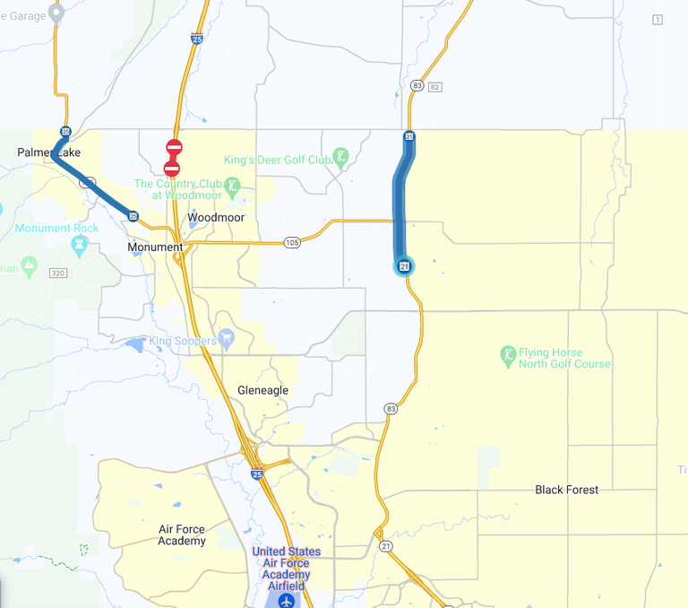 Chip Seal Operations on CO 83 Work Zone Map