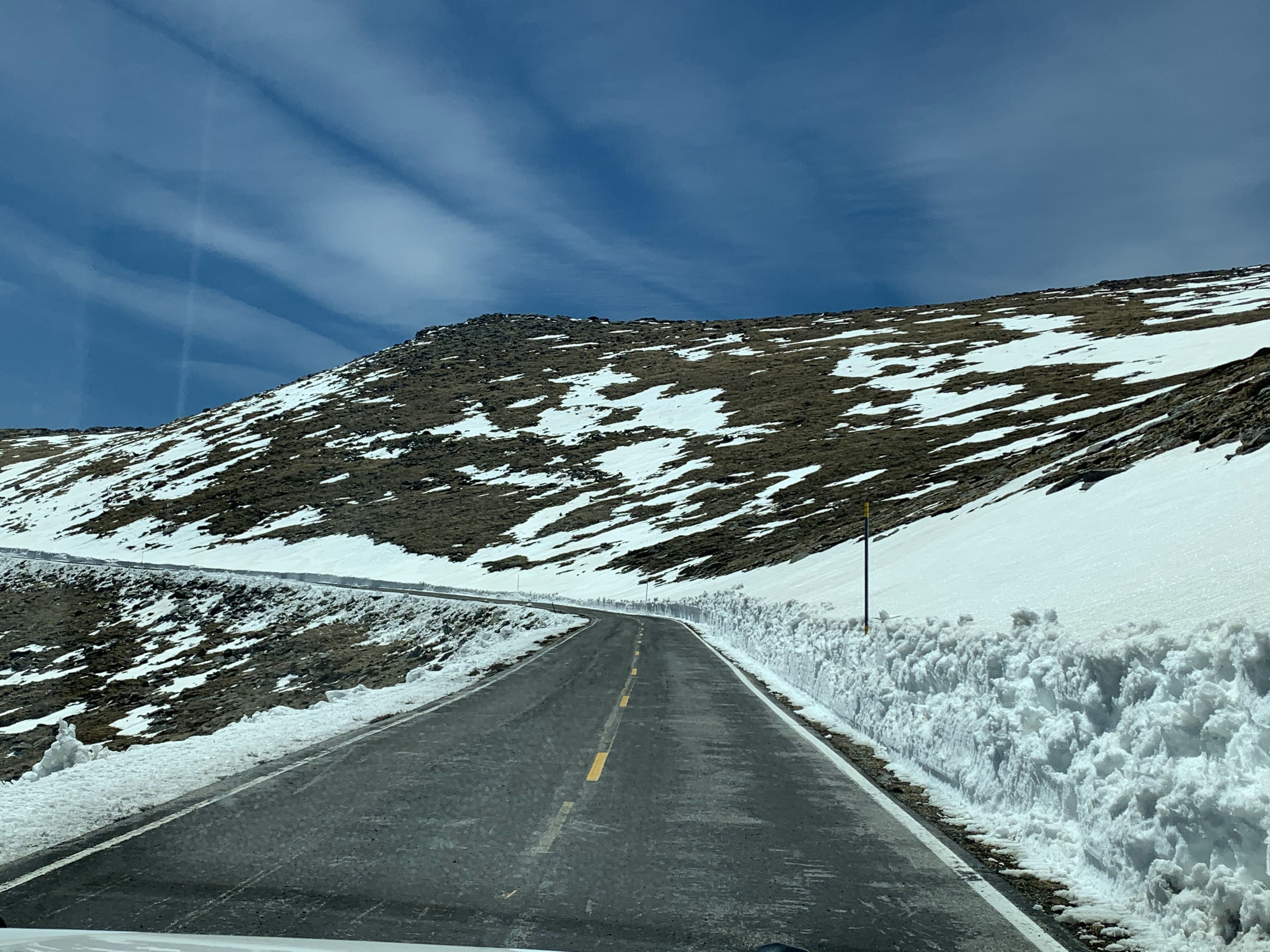 Clear roads on Mount Evans