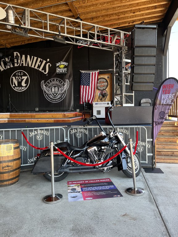 Dirty Dogs Roadhouse motorcycle display