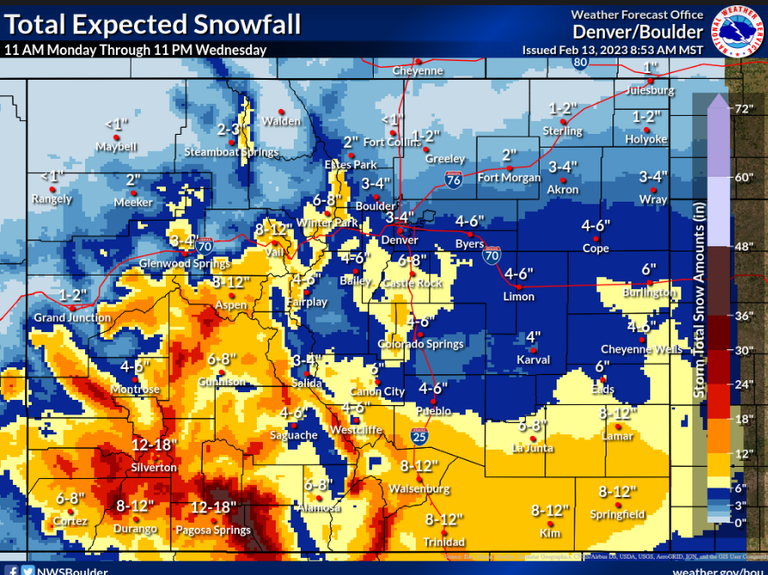 Statewide storm to cause difficult driving conditions — Colorado