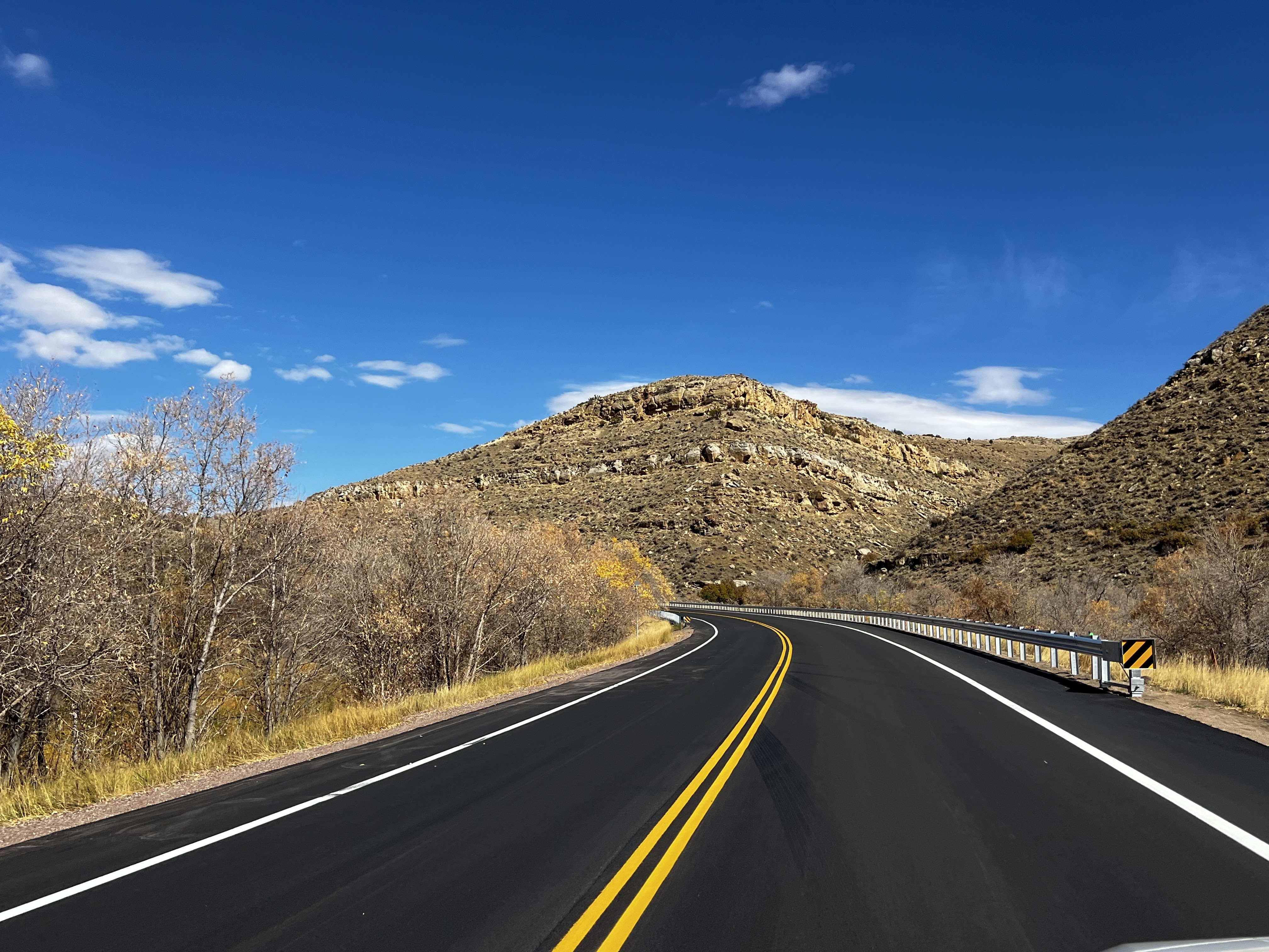 news CO 317 east of Hamilton fresh asphalt surface striping and new guardrail 12202024.jpg detail image