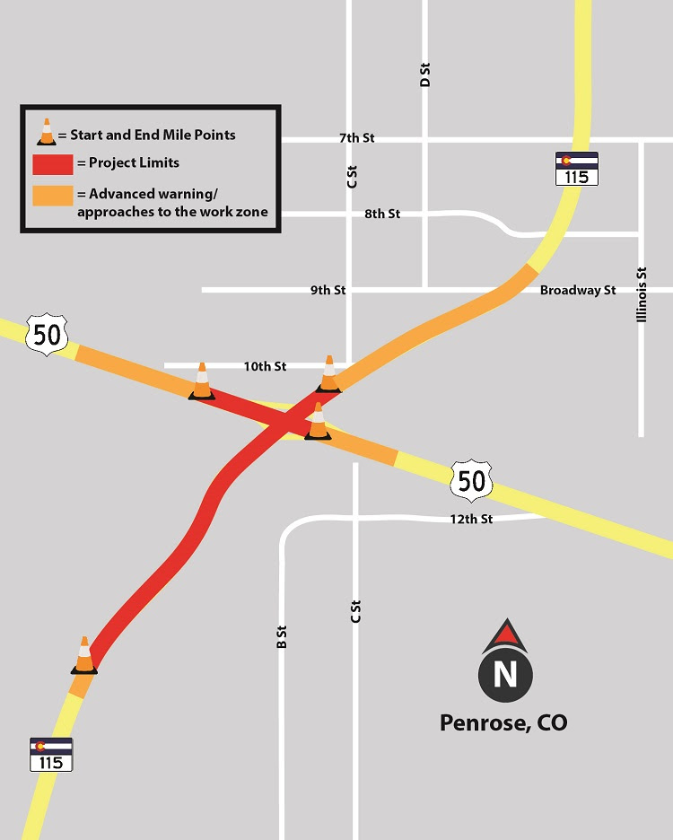 US 50 and CO 115 improvements map.jpg detail image