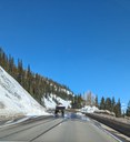 CDOT crews clear one of two bank slides on US 40 Berthoud Pass the morning of 032024.jpg thumbnail image