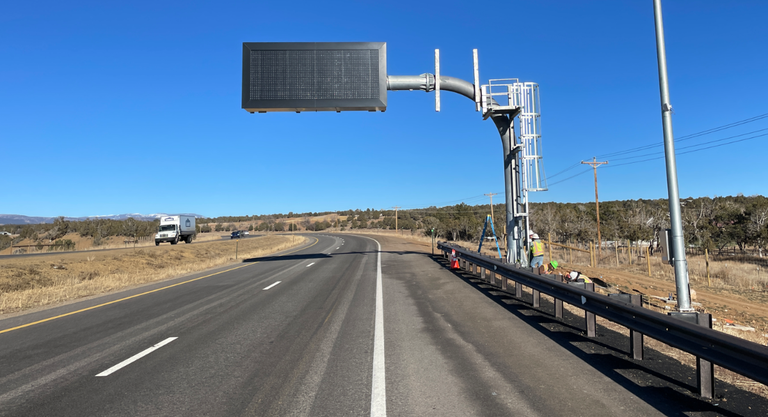 US 550 at where catwalk construction will take place on Jan. 24, 2025.