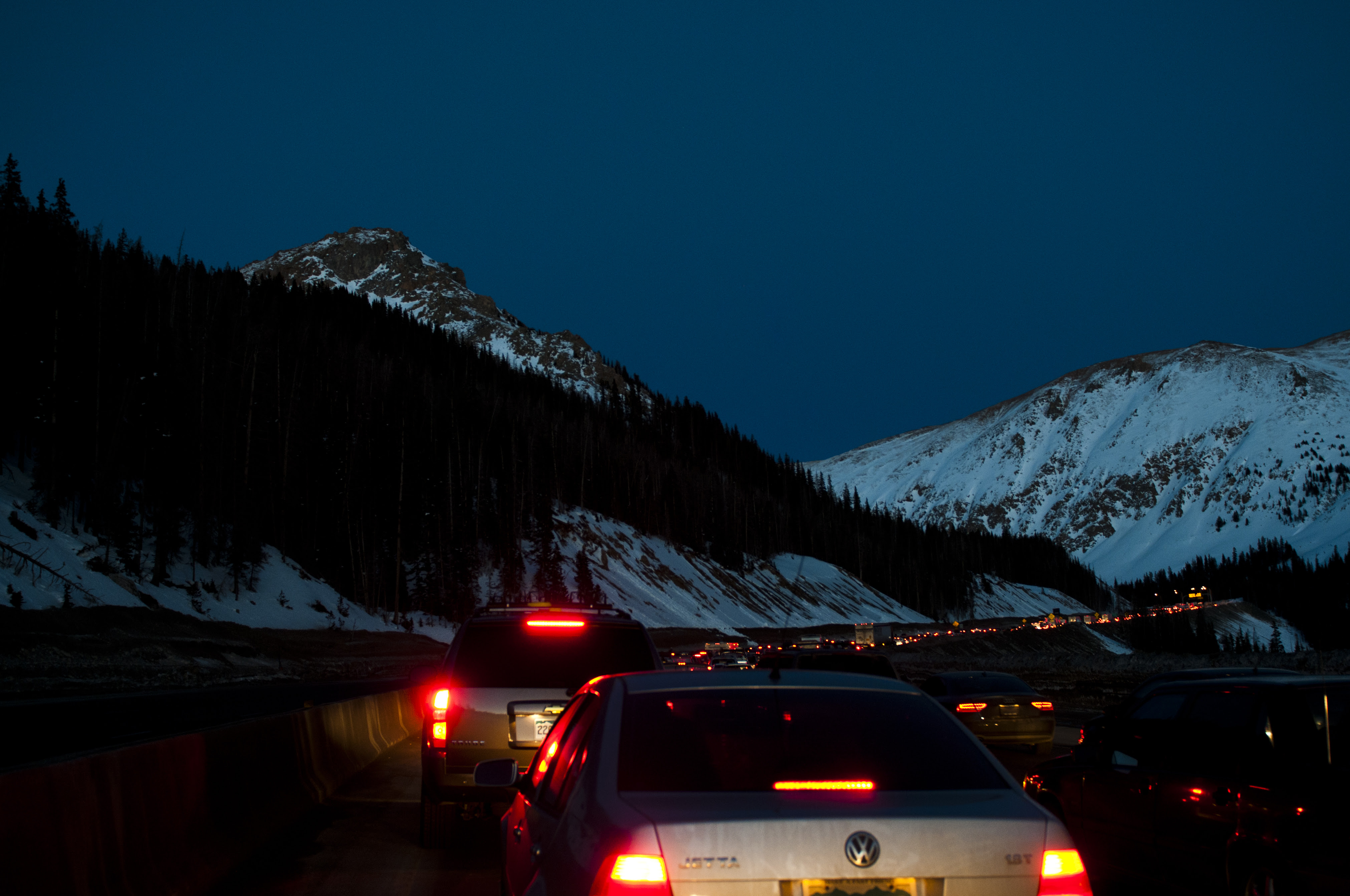 Westbound I-70 traffic approaching the Eisenhower Johnson Memorial Tunnels.jpg detail image