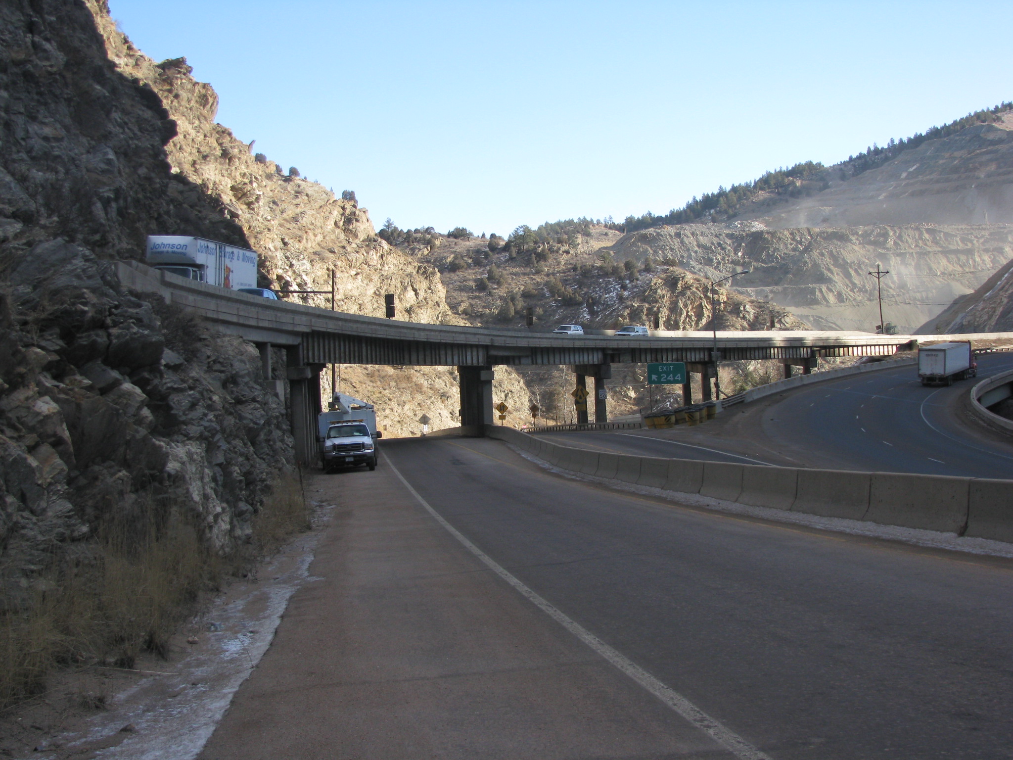 I-70 Westbound over US-6 and Clear Creek detail image