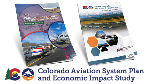 2020 Colorado Aviation System Plan and 2025 Economic Impact Study Covers