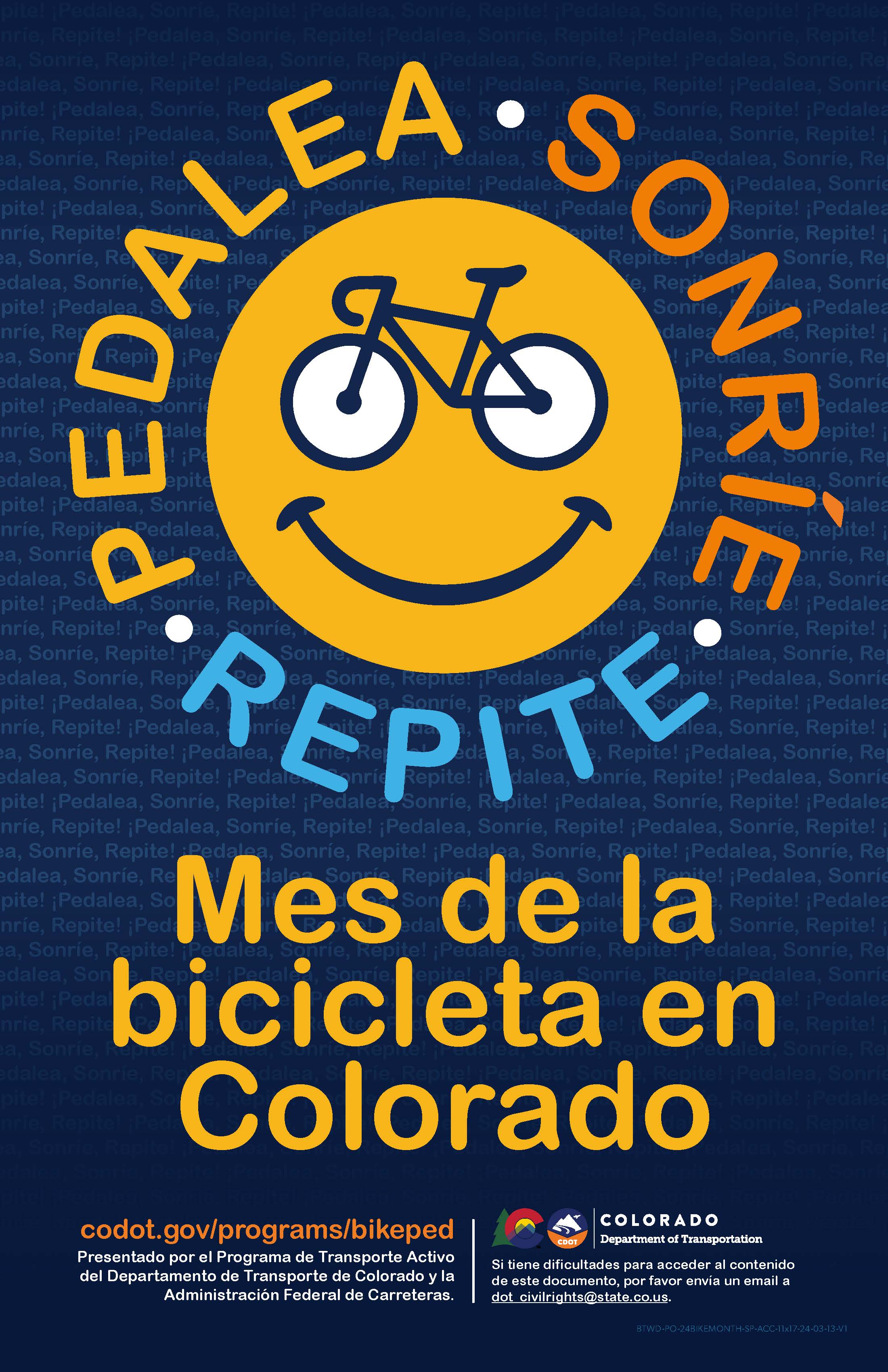 2024 Bike Month Poster Spanish detail image