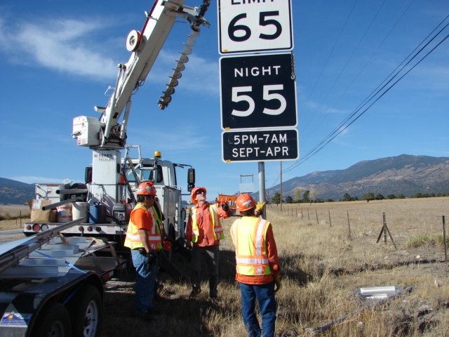 Installation of Signs on US 24 in Buena Vista detail image