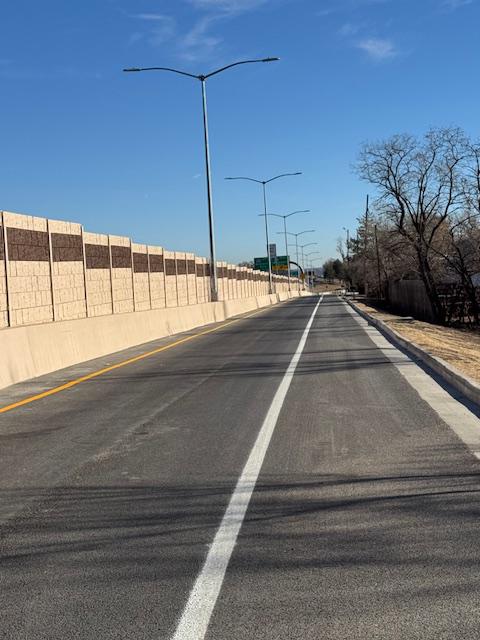 US 6 Wadsworth Boulevard Frontage Road New Sound Wall.jpg detail image