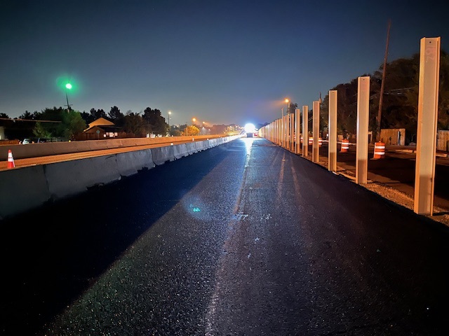 US 6 Wadsworth Boulevard Night View Paving Auxiliary Lane.jpg detail image