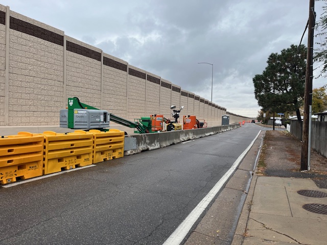 US 6 Wadsworth Boulevard Sound Wall and Barrier Work.jpg detail image