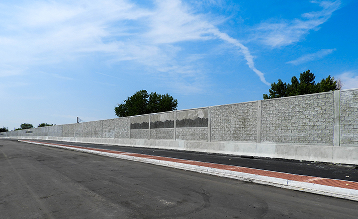 Completion of wall south of 120th Avenue