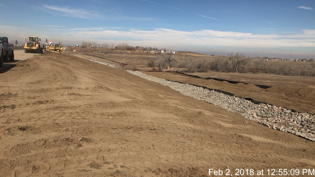 Shay Ditch Drainage Swale Installation North of 144th Avenue along NB I-25