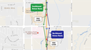 June 2017 Detour Map: North I-25 Express Lanes thumbnail image