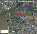 This detour map is for Thursday, Aug. 28, 10 p.m.-5 a.m. when eastbound and westbound US 36 will be closed between Interlocken Loop and McCaslin Boulevard to set six girders on the McCaslin Boulevard bridge. thumbnail image