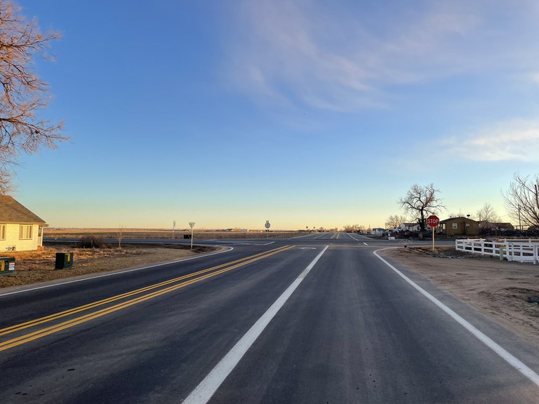 CO 52 Weld County Road 37 completed intersection