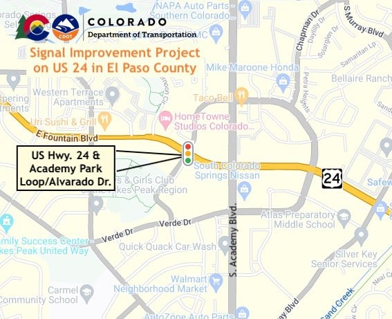 US 24 Signal project map