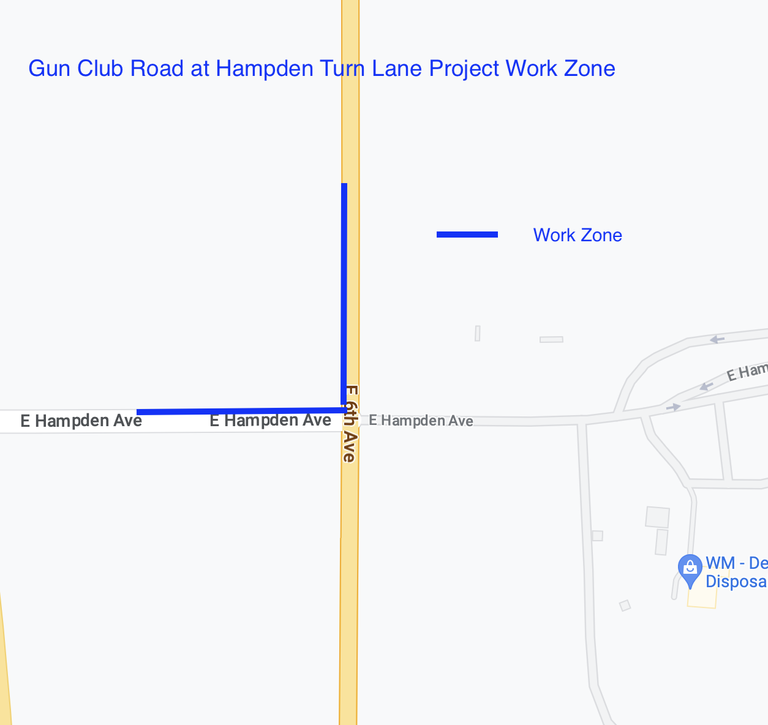 Gun Club Road/CO 30 Widening at Hampden project map