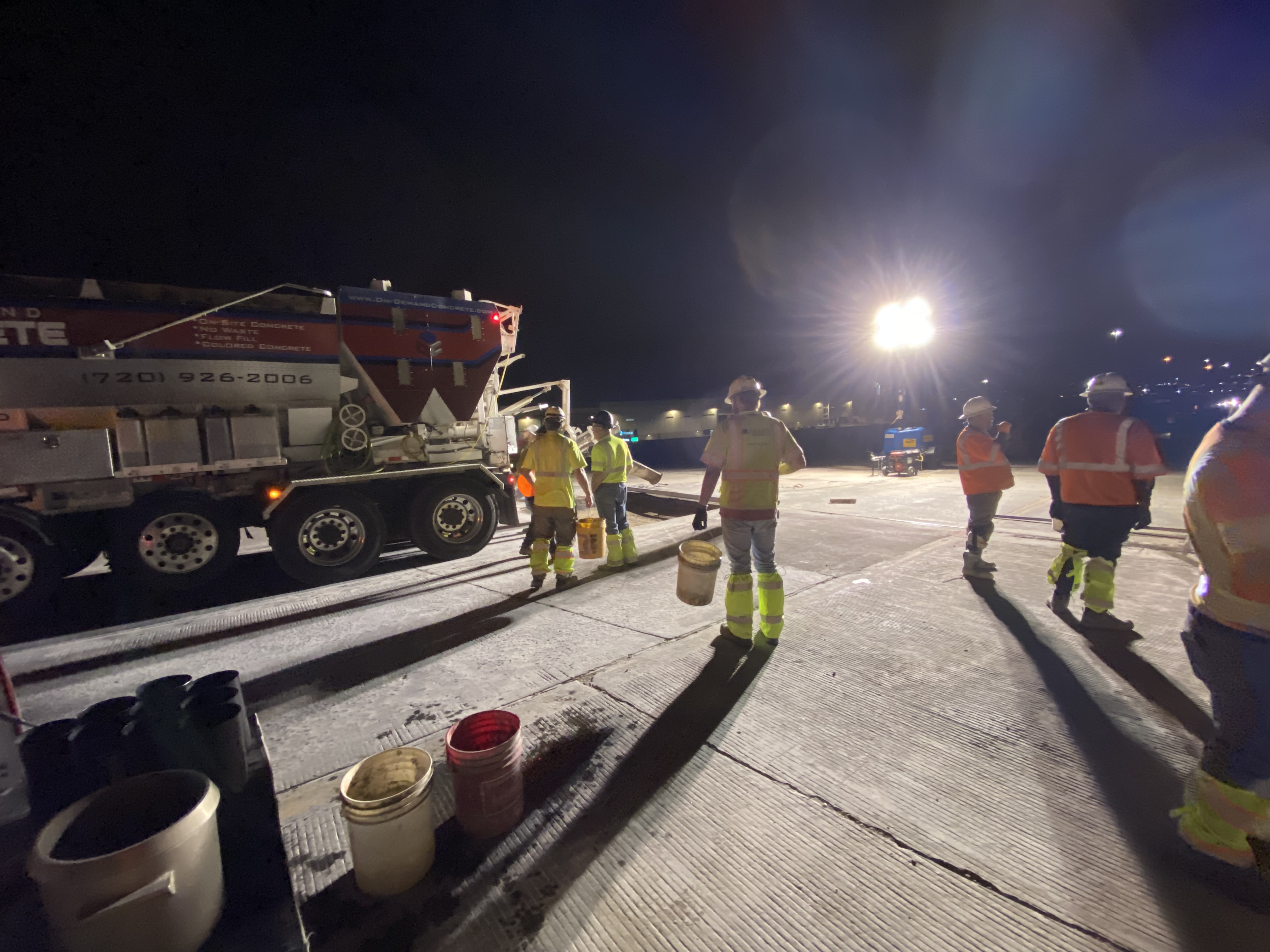 Preparations for concrete panel replacements underway on southbound I-25 detail image