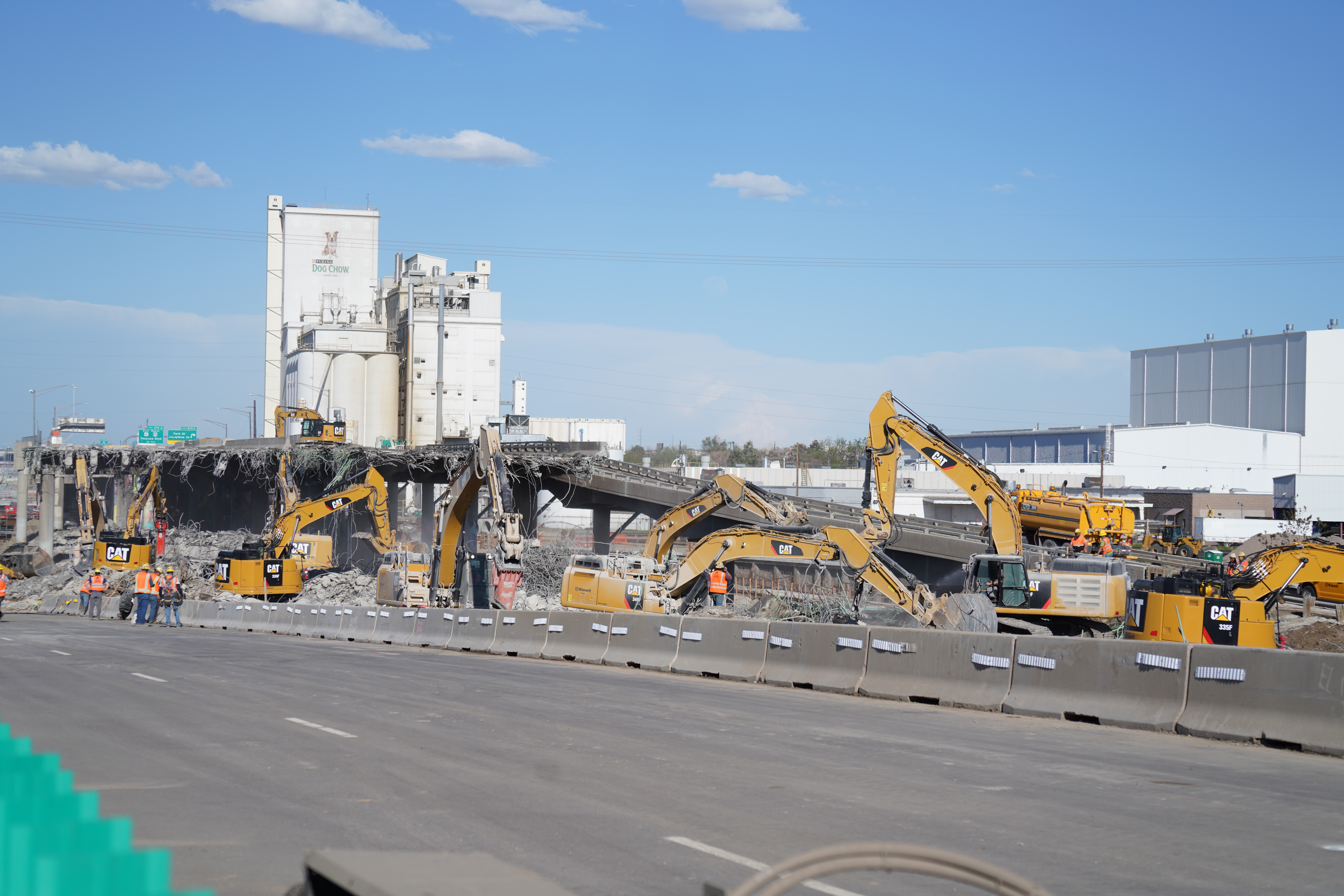 Demolition of I-70 viaduct over Brighton Boulevard detail image