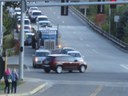 Truck both lanes on bridge - 1 thumbnail image