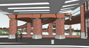 Underside of new Grand Avenue Bridge above 7th Street; includes pier finishes. thumbnail image