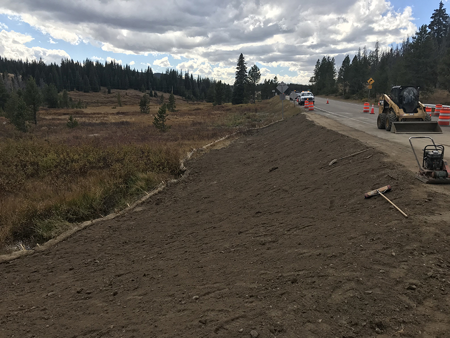 Drainage Improvement Work Complete at Culvert Near the Summit