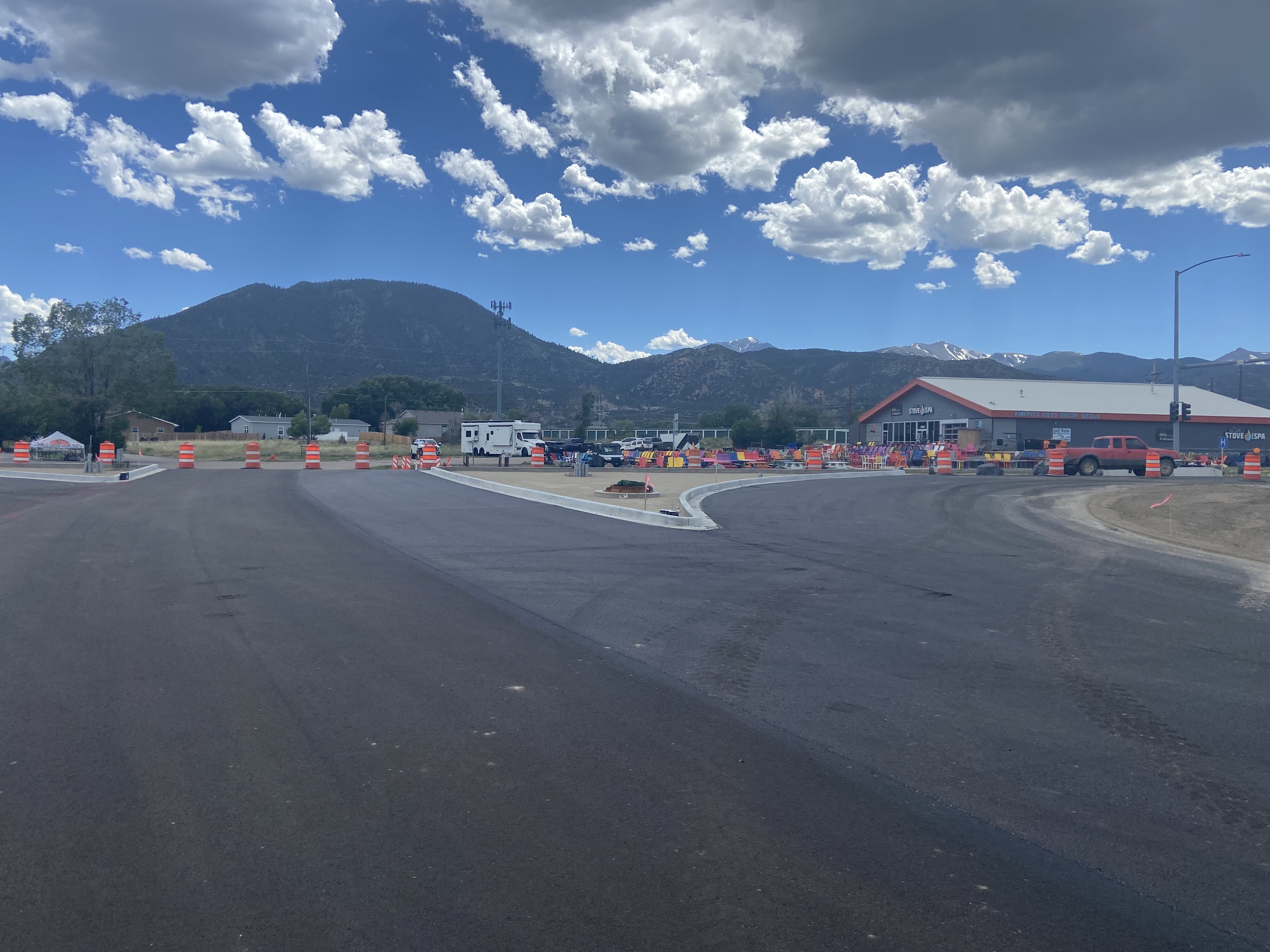 US 285 - US 50 Intersection Improvements US 285 New Three-Way Paving South View.jpg detail image