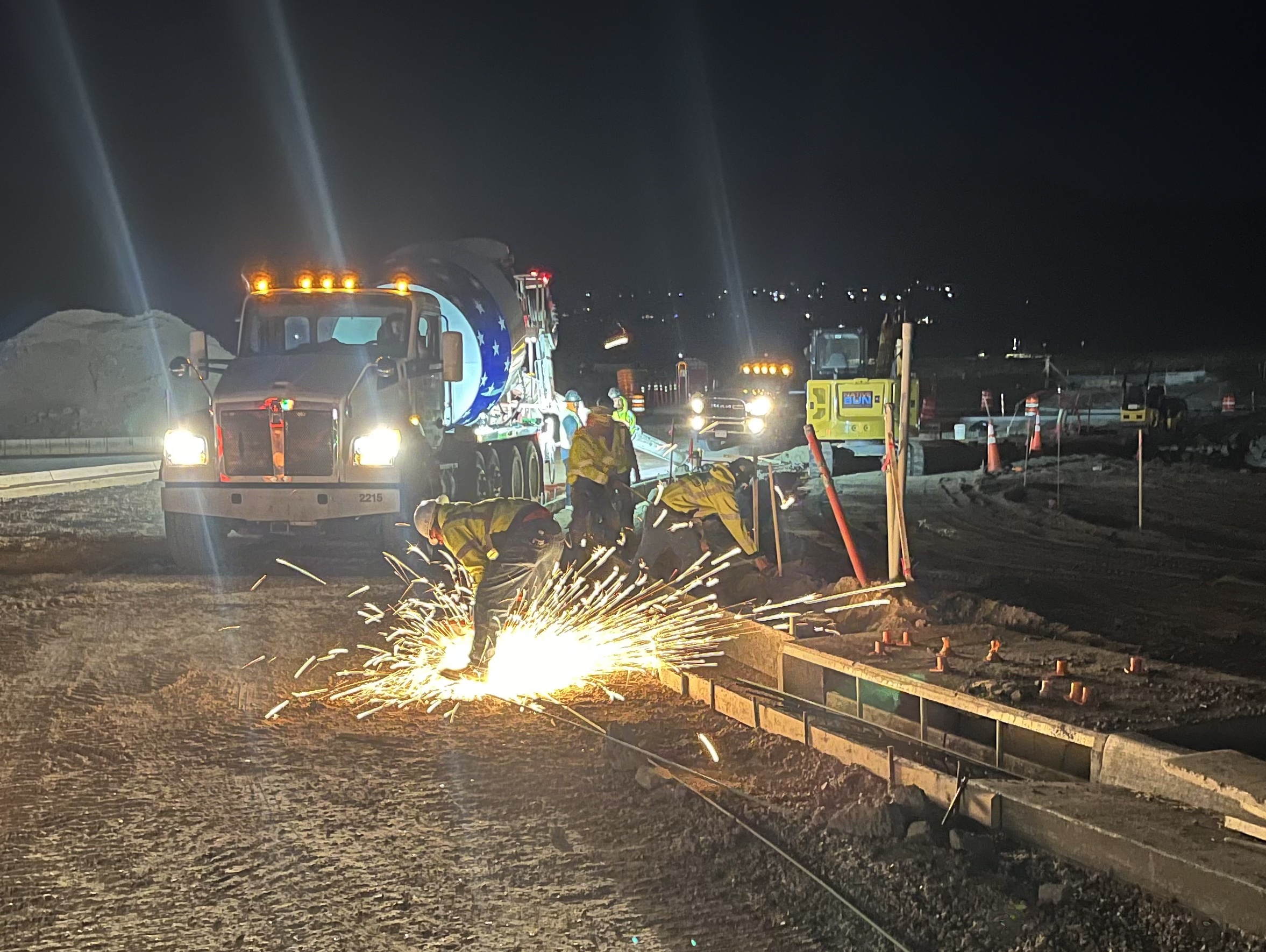 Baptist Terrazzo Roundabout Concrete Pour.jpg detail image