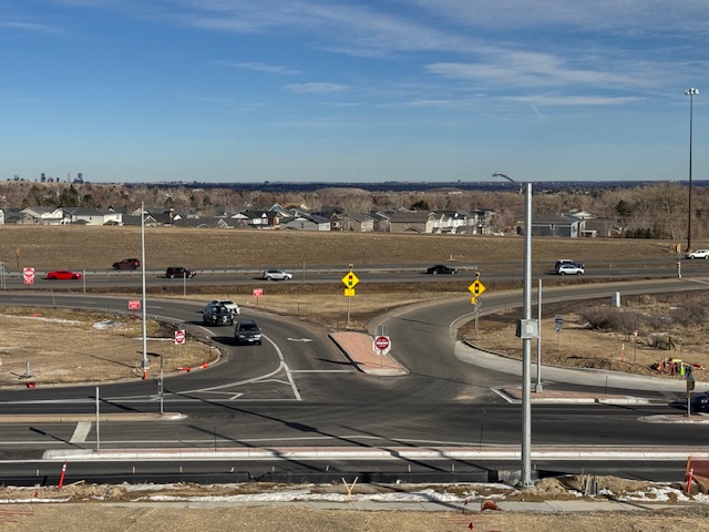 C-470 & Quincy Roundabouts closeup view new intersection detail image