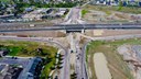 Aerial view of CO 21 construction site thumbnail image