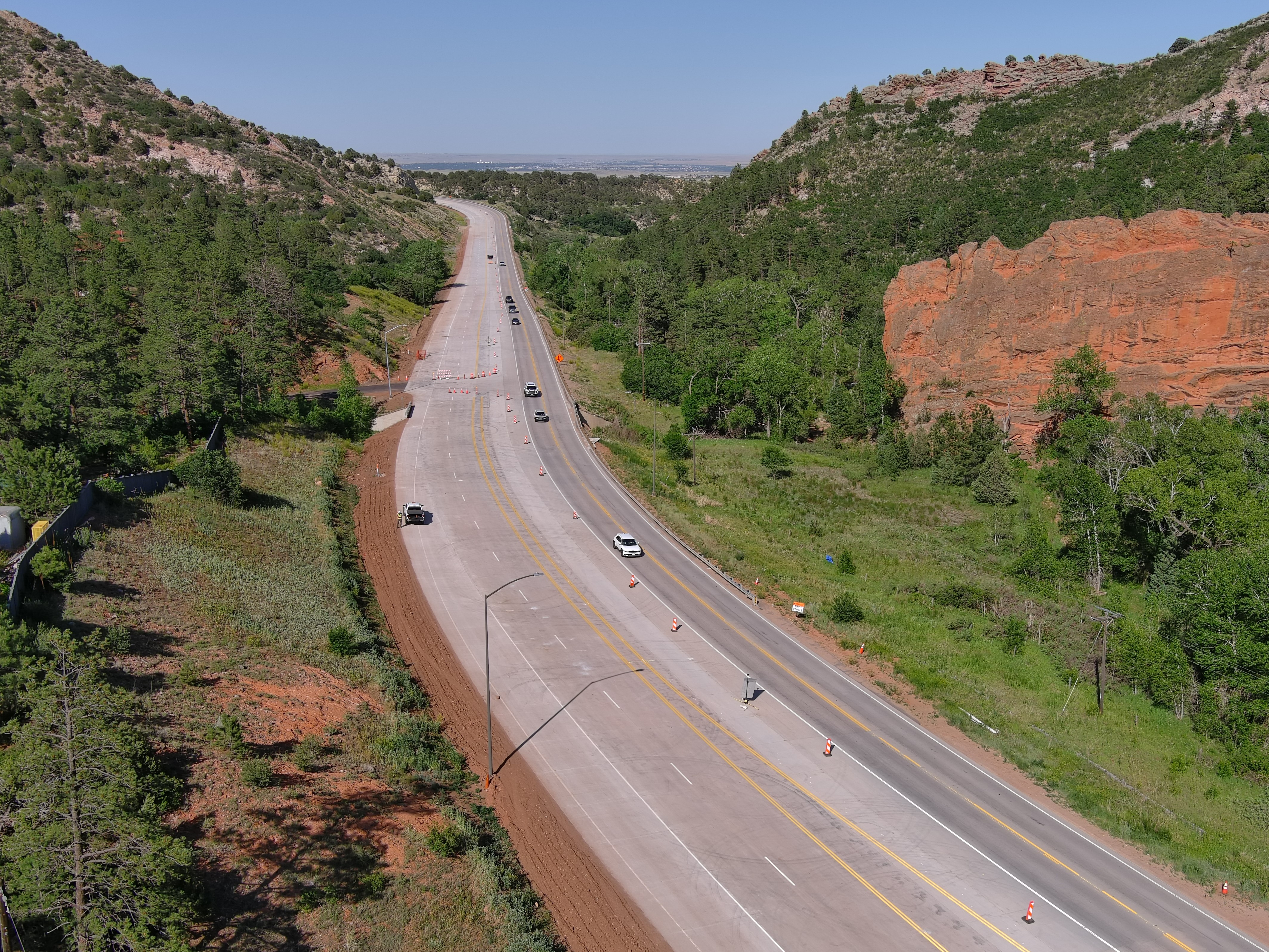 CO 115 Improvements Aerial View Looking North Concrete Paving July 2024.JPG detail image